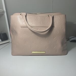 Betsey Johnson Blush Heart Embossed Bag